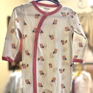 Baby Girl infant 3months white and pink onesie